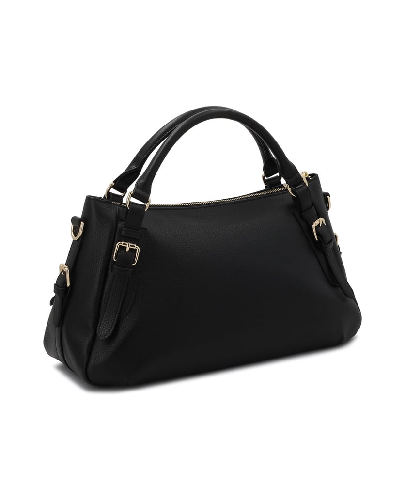 Kazar-Black-universal-leather-handbag-černá