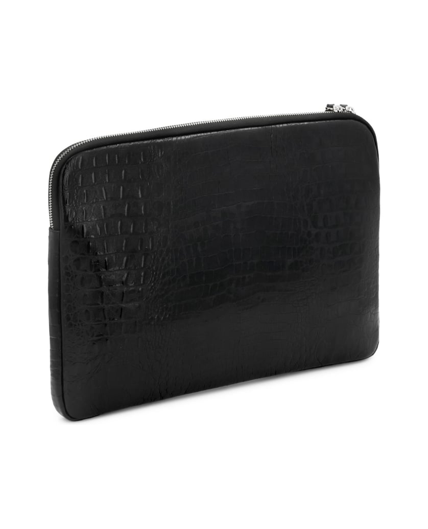 Kazar-Embossed-leather-laptop-bag-černá