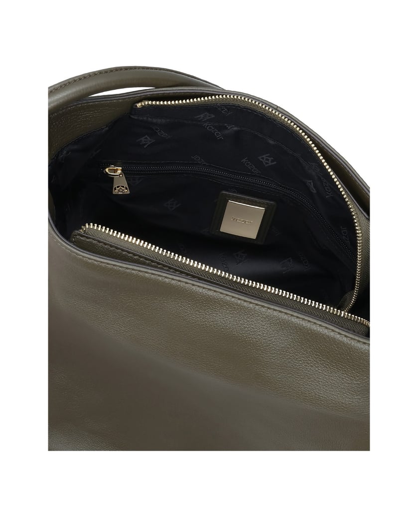 Kazar-Olive-hobo-bag-with-handle-zelená