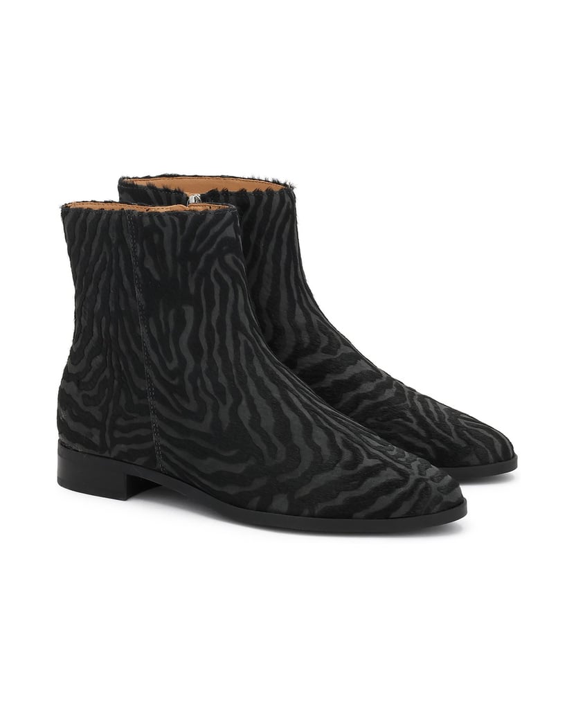 Kazar-Patterned-leather-boots-with-natural-hair-finish-čierna