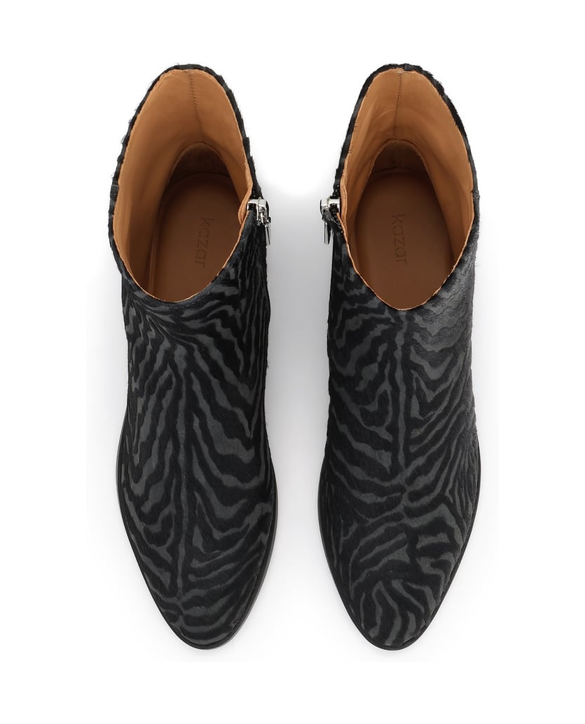 Kazar-Patterned-leather-boots-with-natural-hair-finish-čierna