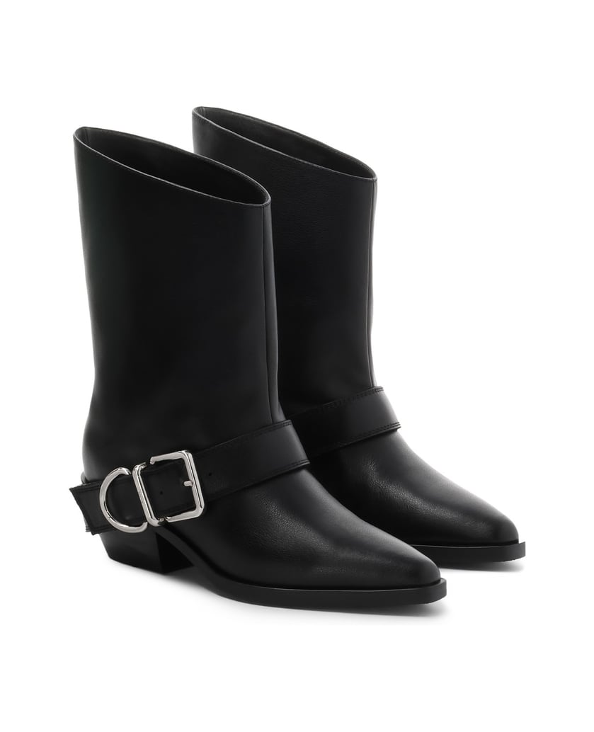 Kazar-Leather-boots-in-cowboy-style-černá