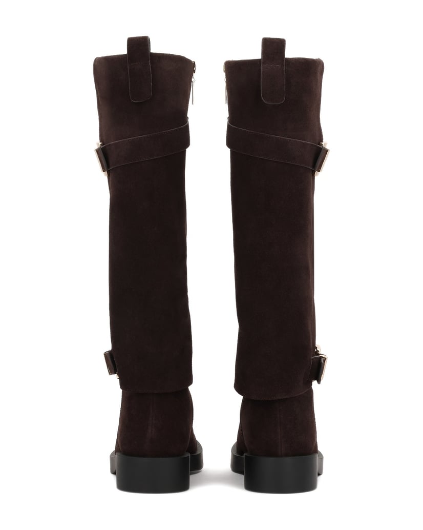 Kazar-Brown-suede-boots-with-double-upper-tmavě-hnědá