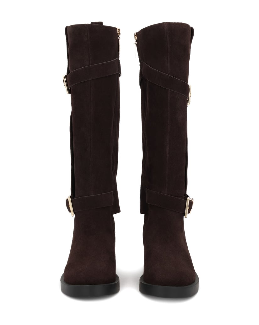 Kazar-Brown-suede-boots-with-double-upper-tmavě-hnědá