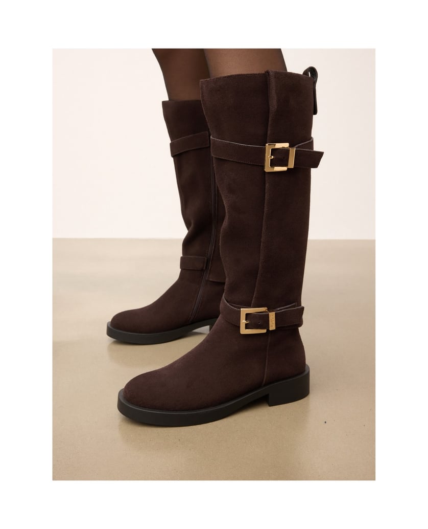 Kazar-Brown-suede-boots-with-double-upper-tmavě-hnědá