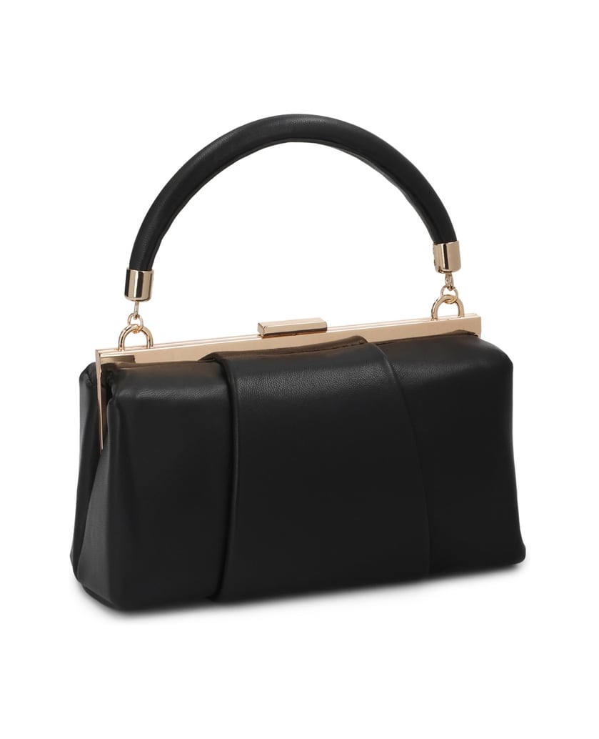 Kazar-Elegant-black-clutch-bag-with-rigid-construction-černá