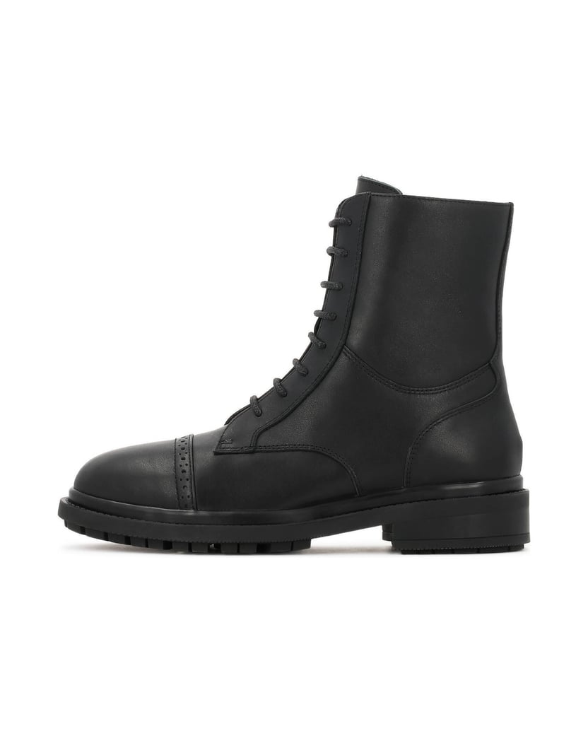 Kazar-Black-boots-with-openwork-decoration-černá