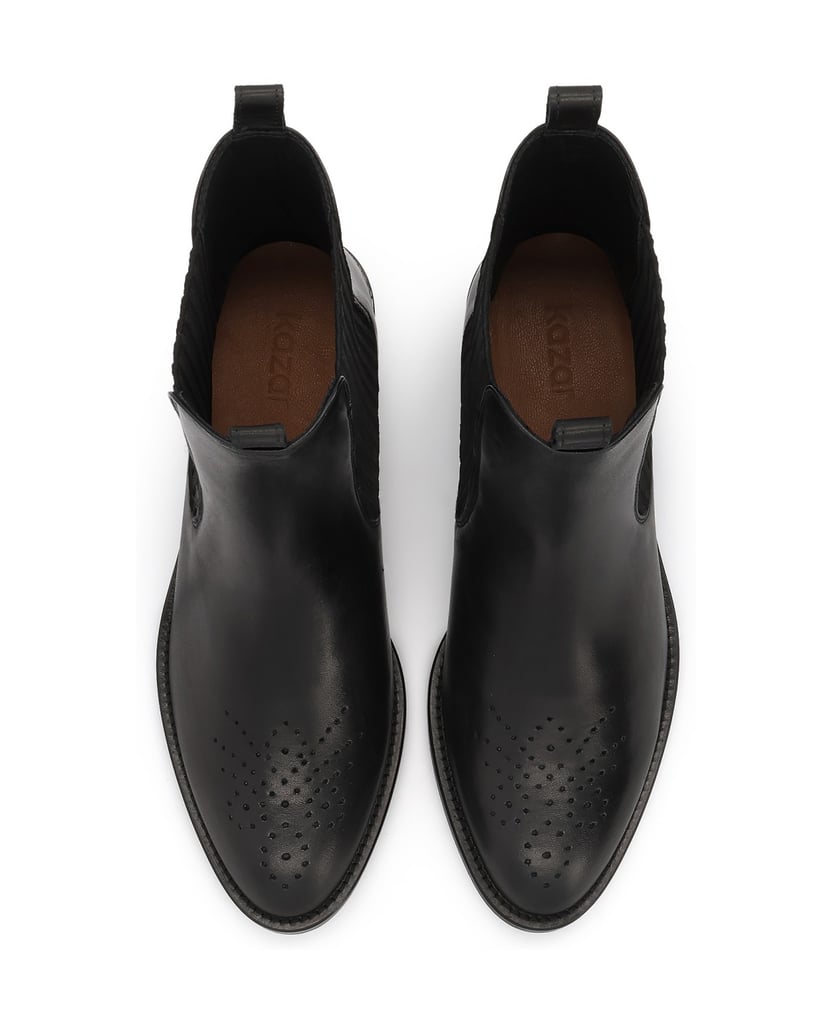 Kazar-Classic-leather-Chelsea-boots-černá