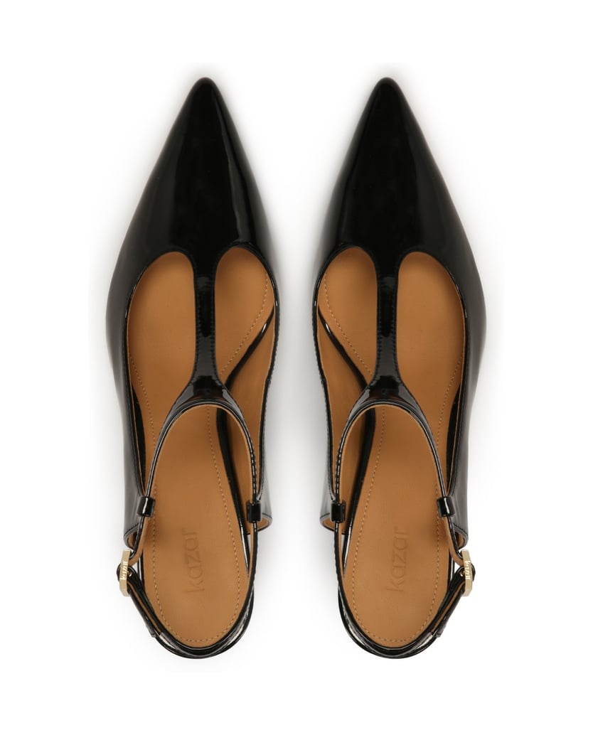 Kazar-Black-pumps-with-open-heel-černá