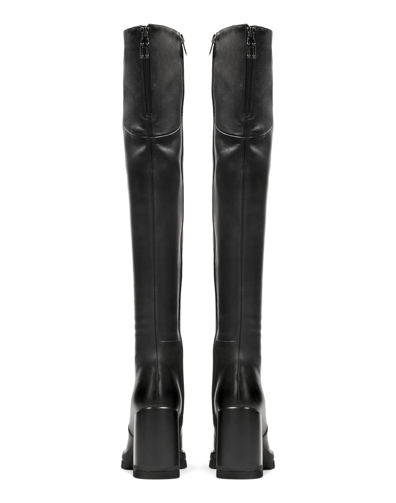 Kazar-Musketeers-with-a-wide-heel-and-platform-čierna