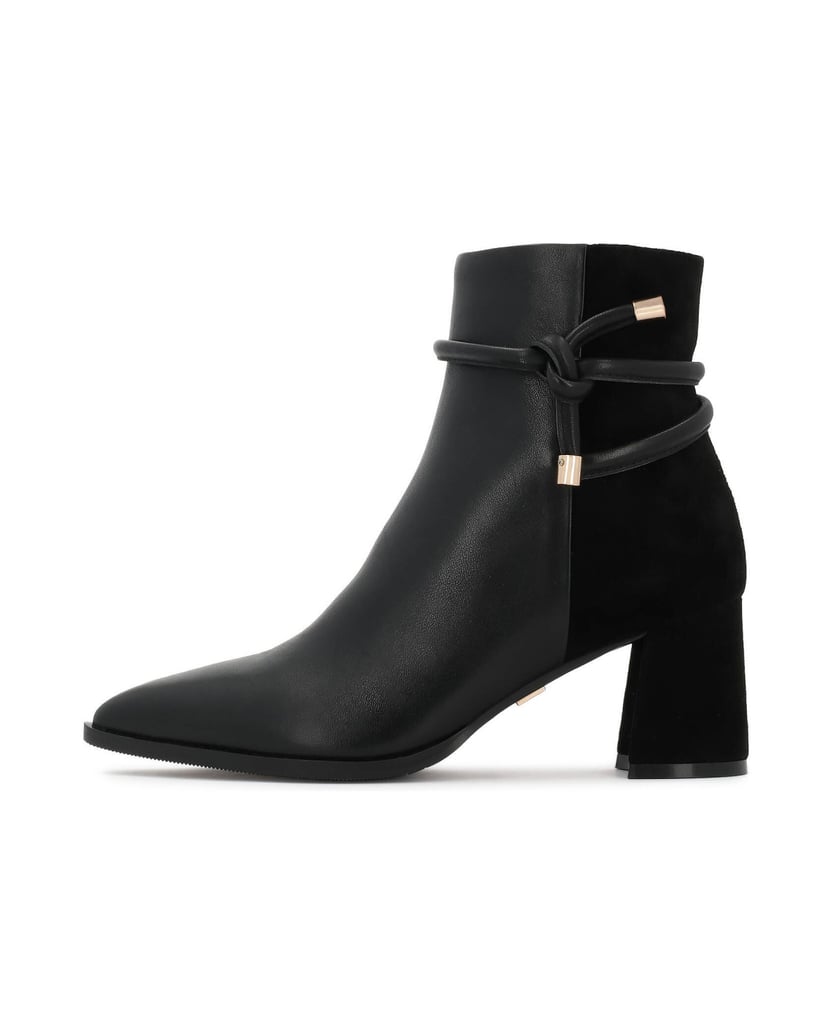 Kazar-Black-suede-and-smooth-leather-boots-černá