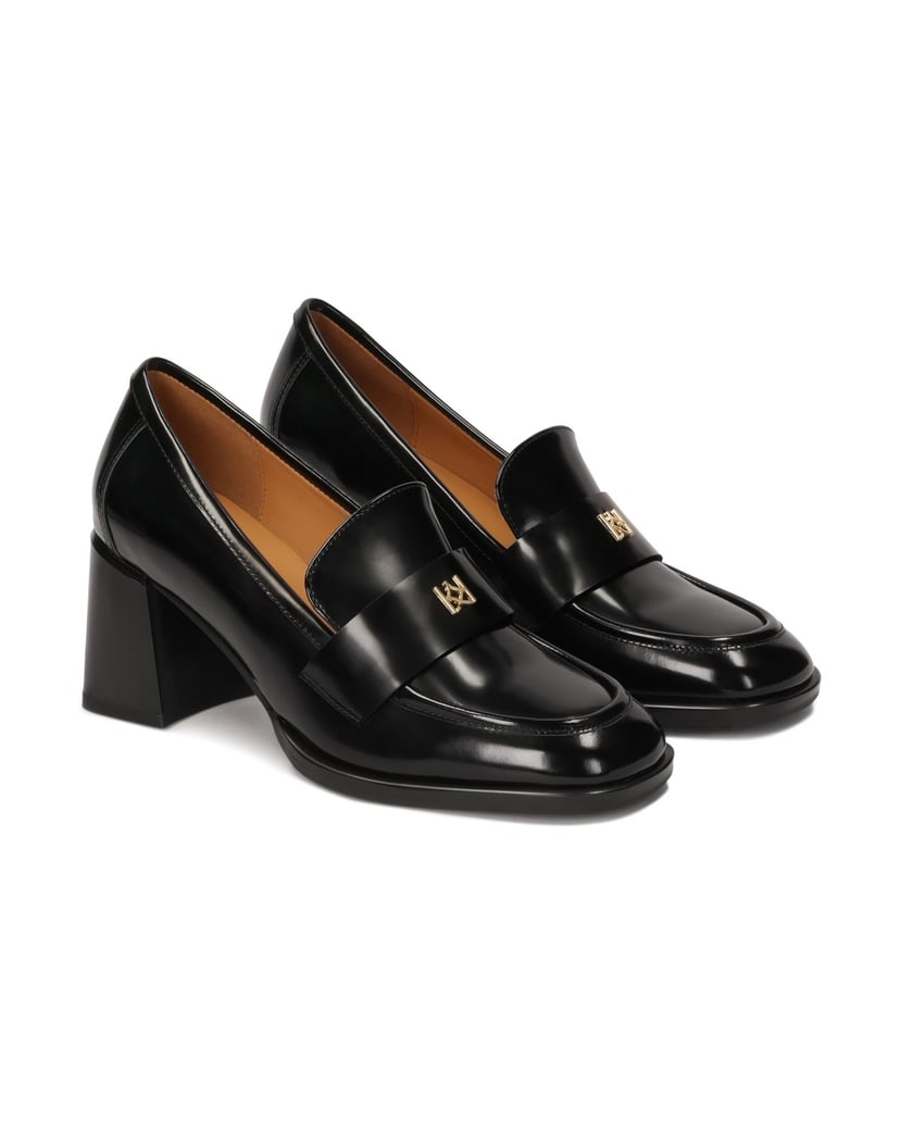 Kazar-Lords-pumps-with-a-wide-heel-černá
