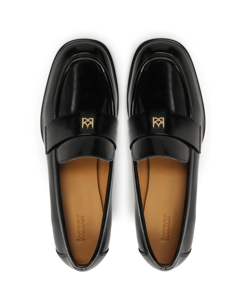 Kazar-Lords-pumps-with-a-wide-heel-černá
