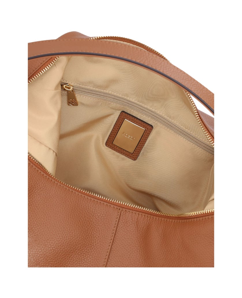 Kazar-Light-brown-capacious-shoulder-bag-velbloudí