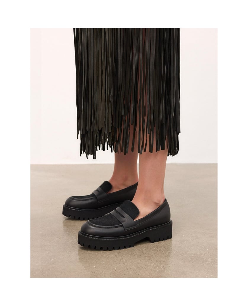 Kazar-Slip-on-shoes-leather-with-natural-hair-finish-černá