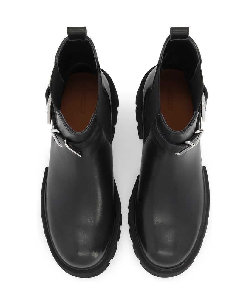 Kazar-Slip-on-boots-with-elastic-inserts-čierna