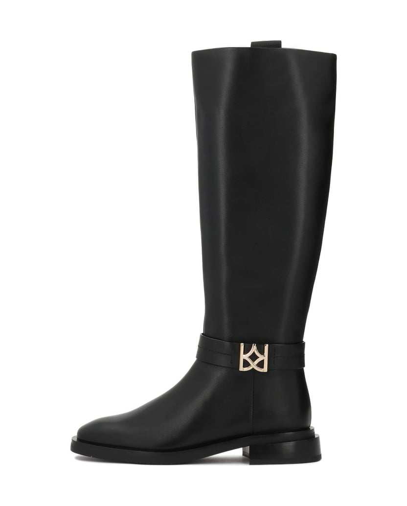 Kazar-Black-boots-with-logo-accent-čierna