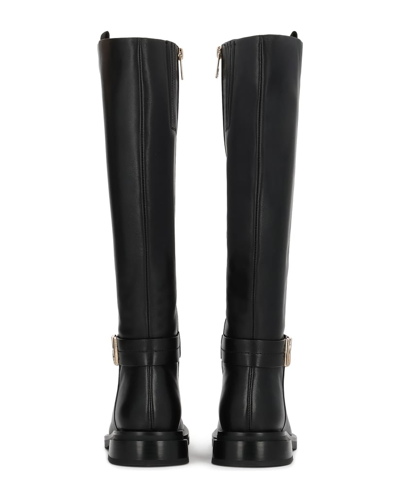 Kazar-Black-boots-with-logo-accent-čierna