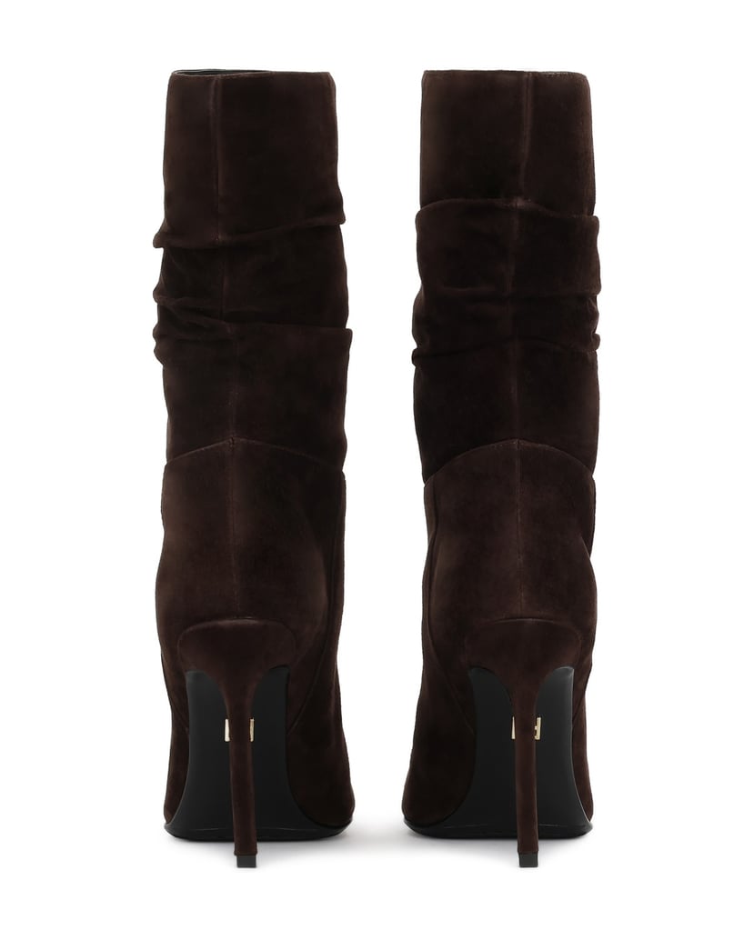 Kazar-Brown-suede-boots-with-a-slender-heel-hnědá