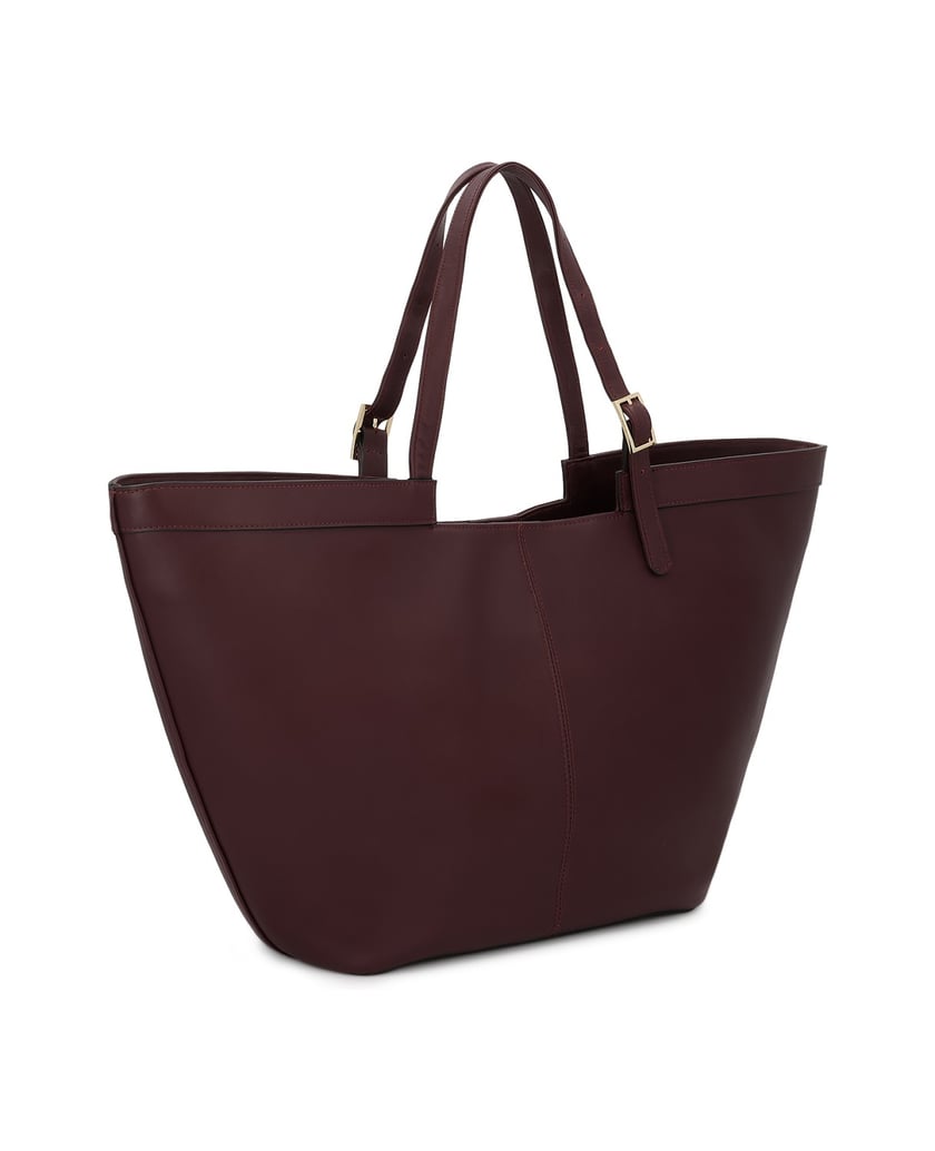 Kazar-Maroon-leather-handbag-with-logo-červená