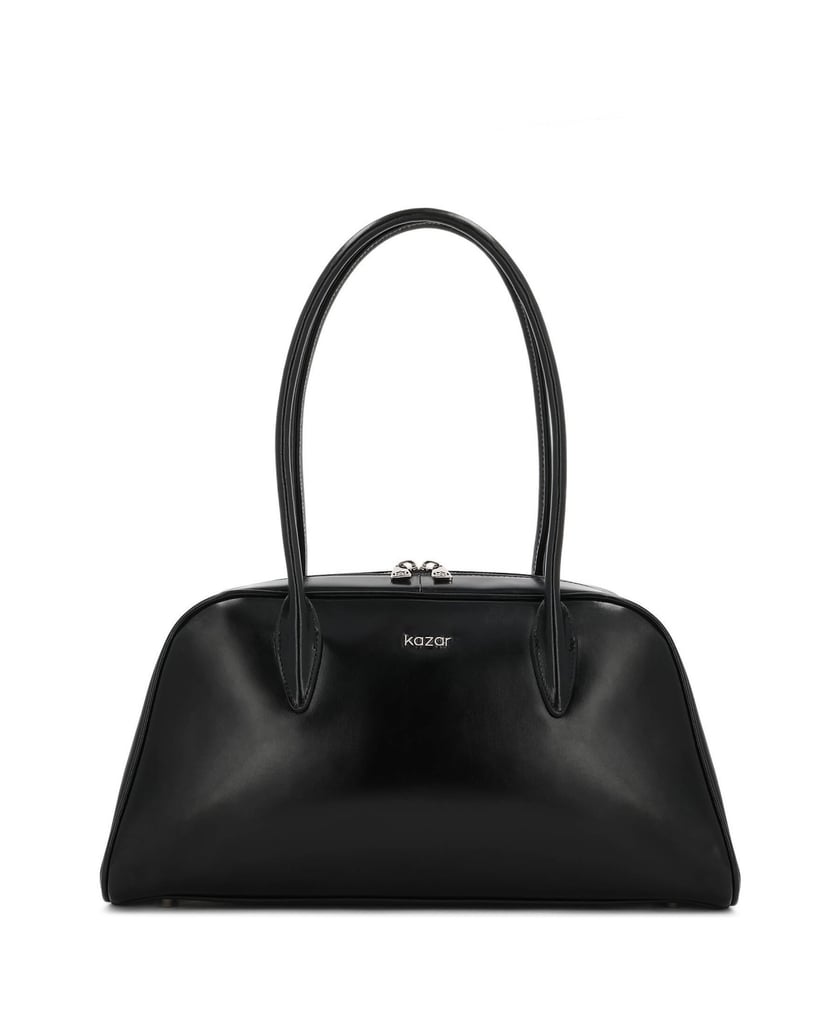 Kazar-Black-leather-handbag-černá