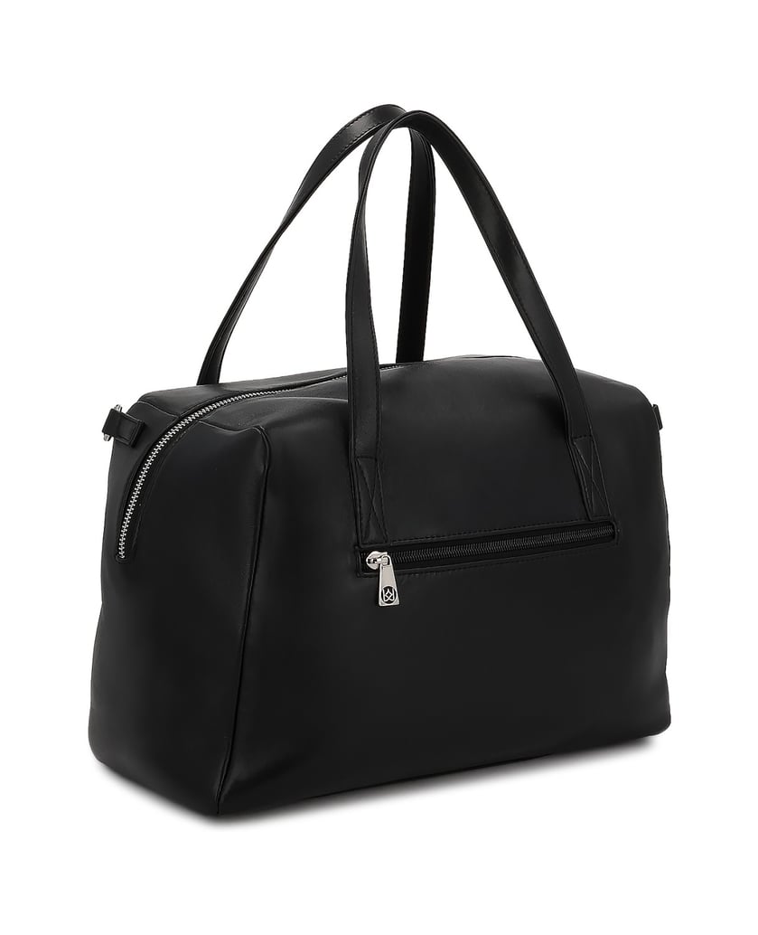 Kazar-Leather-handbag-with-handles-and-strap-černá