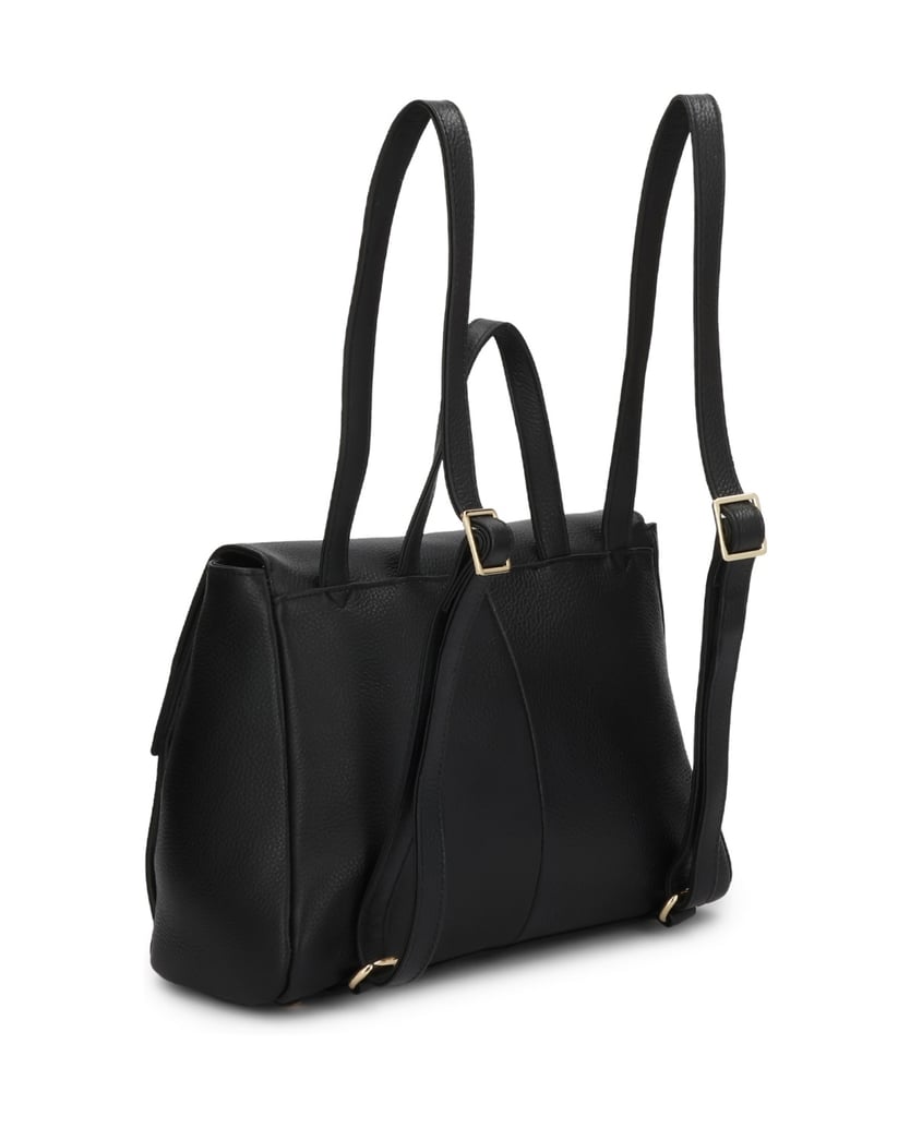 Kazar-Leather-backpack-with-flap-čierna