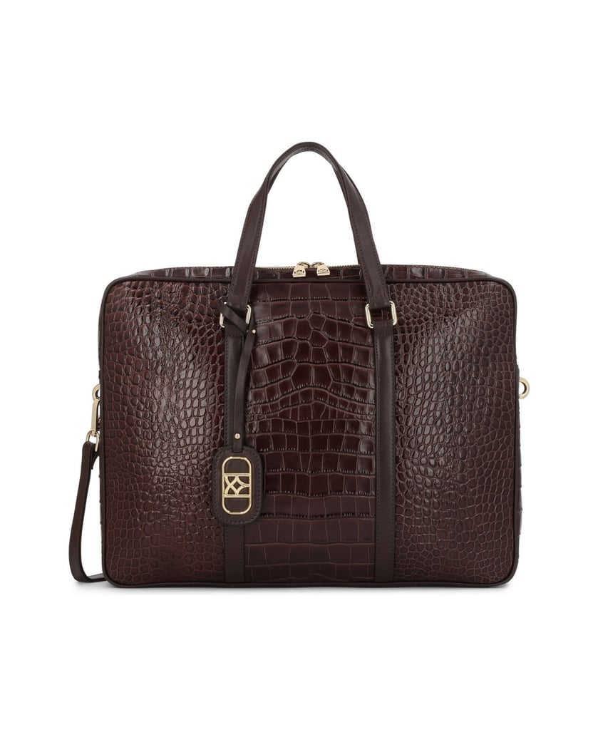 Kazar-Embossed-brown-leather-laptop-bag-hnědá