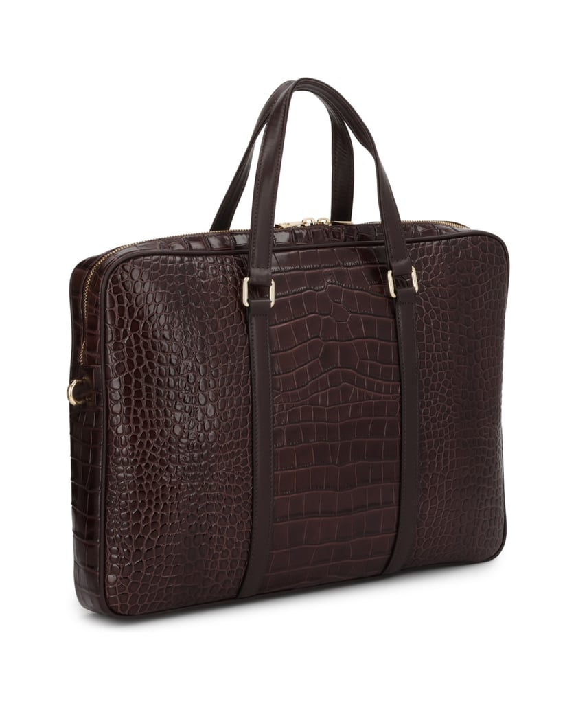 Kazar-Embossed-brown-leather-laptop-bag-hnědá