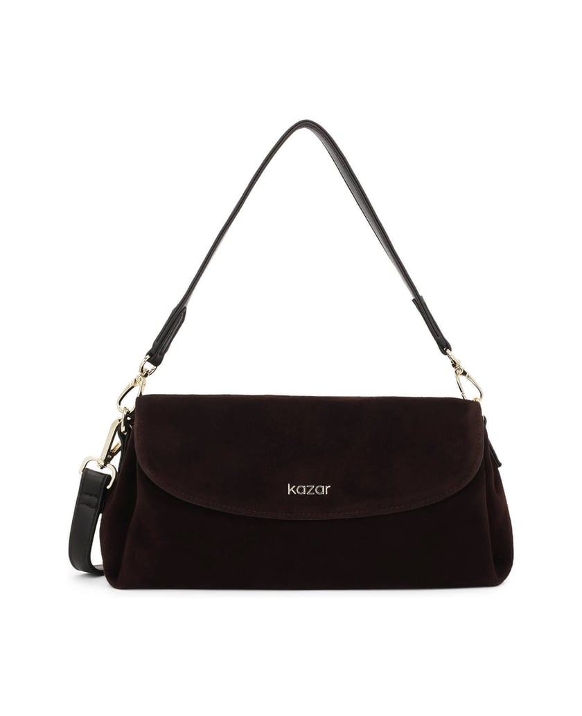 Kazar-Brown-postbag-with-flap-hnědá