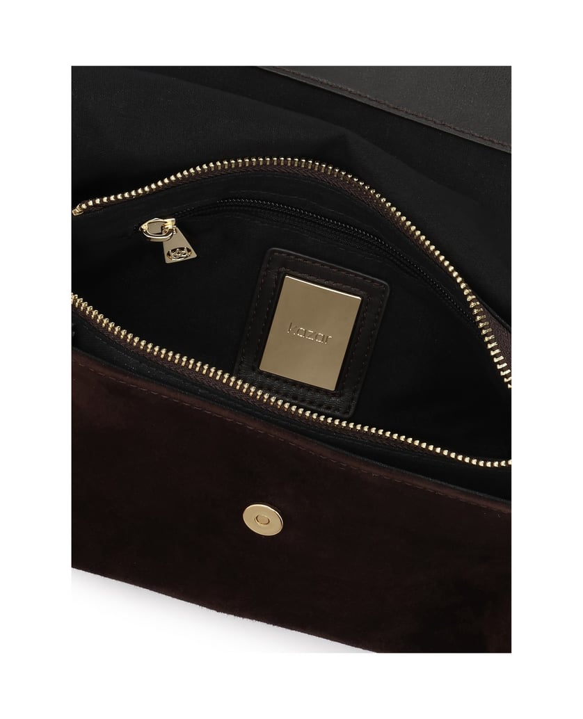 Kazar-Brown-postbag-with-flap-hnědá