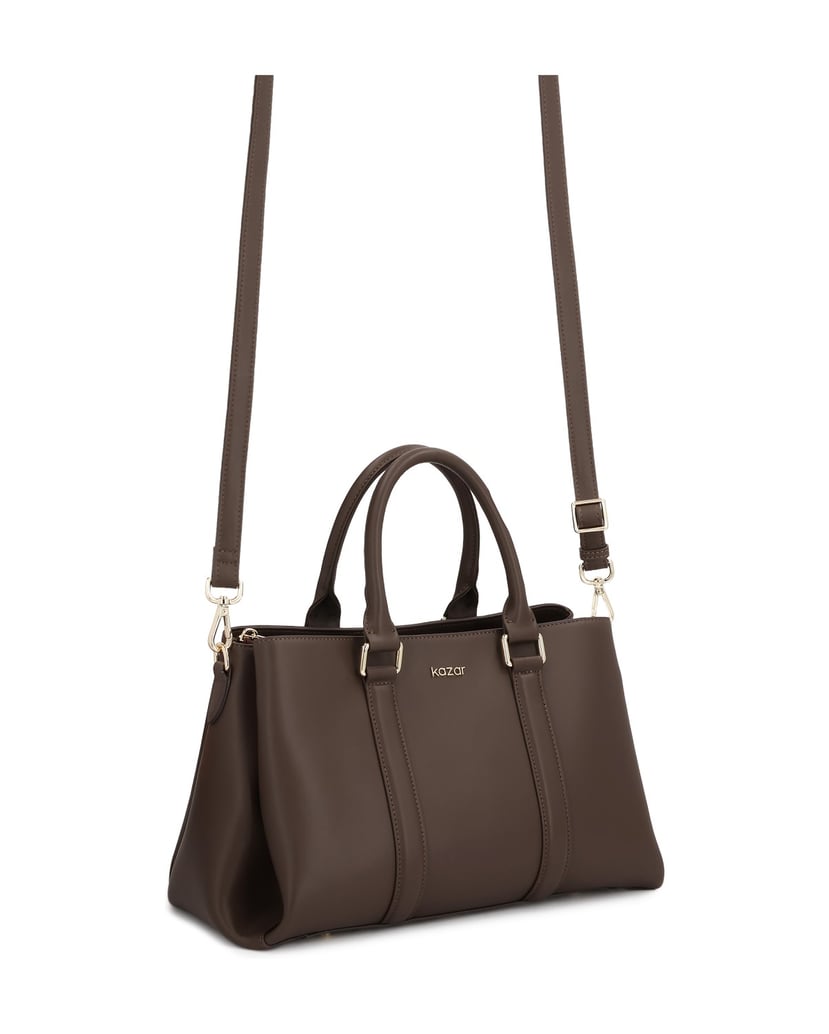 Kazar-Brown-elegant-handbag-hnědá