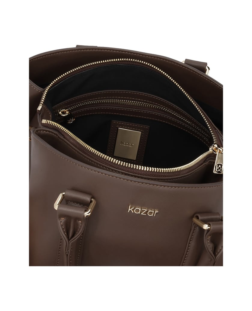Kazar-Brown-elegant-handbag-hnědá