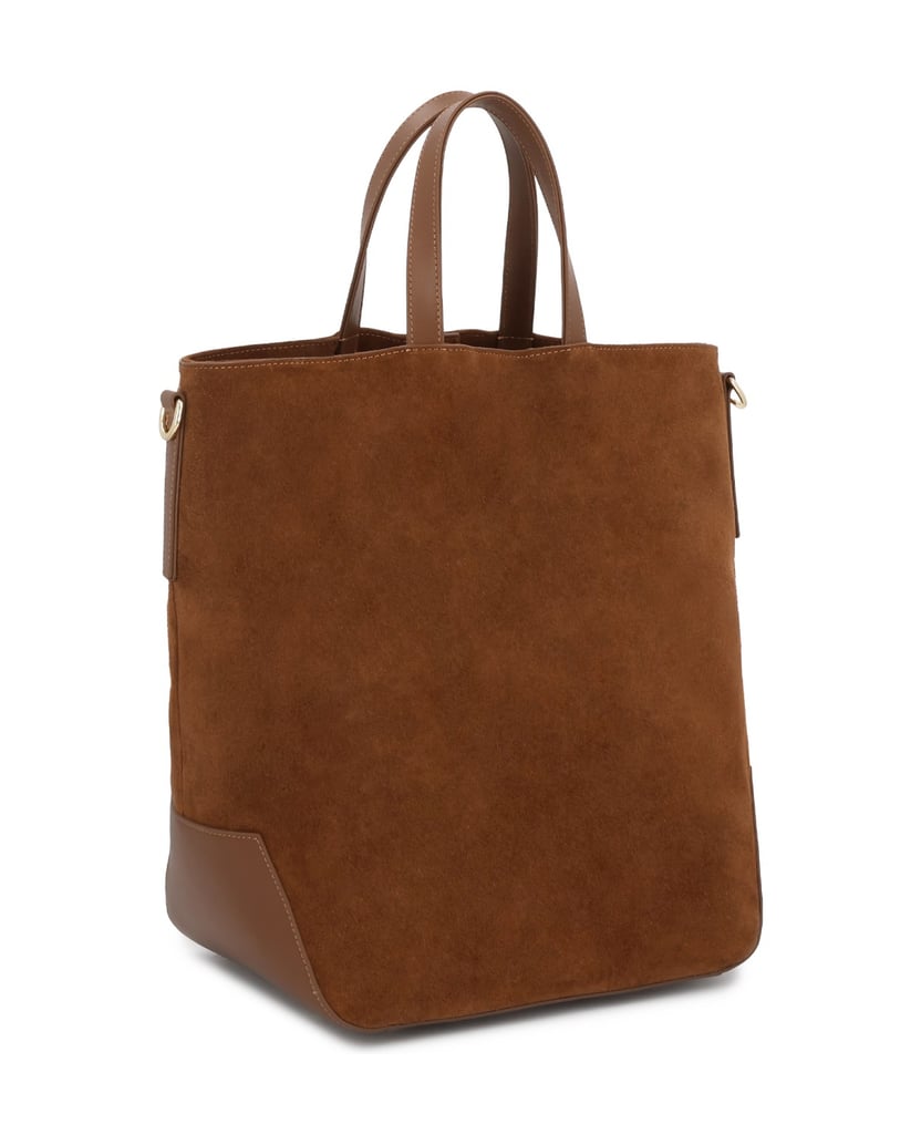 Kazar-Große-Handtasche-aus-Wildleder-in-brauner-Farbe-braun