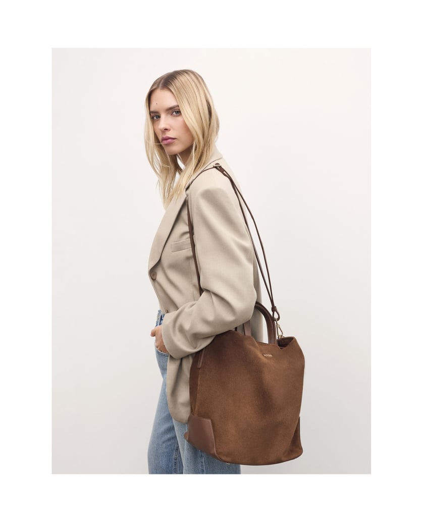 Kazar-Große-Handtasche-aus-Wildleder-in-brauner-Farbe-braun