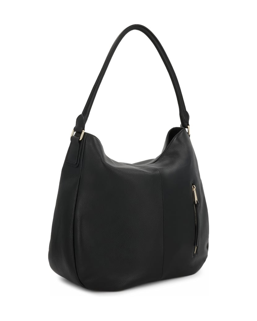 Kazar-Black-leather-hobo-bag-černá