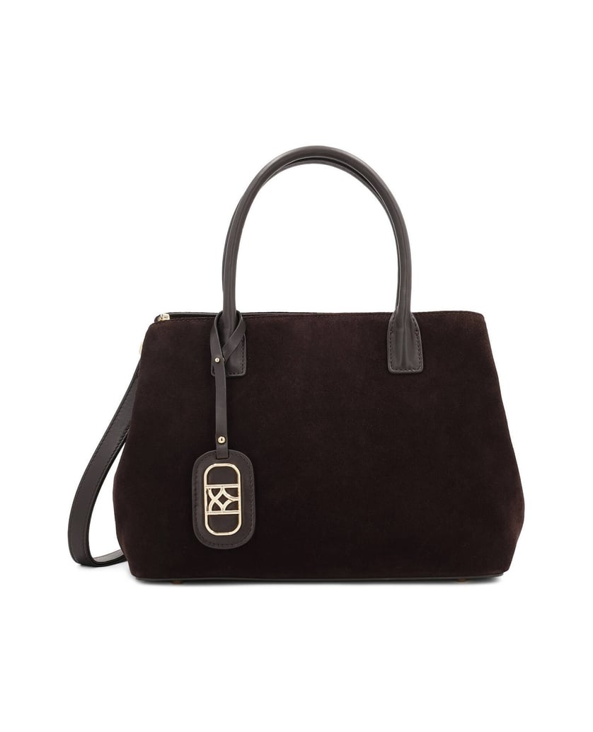 Kazar-Dark-brown-suede-handbag-tmavá-hnedá