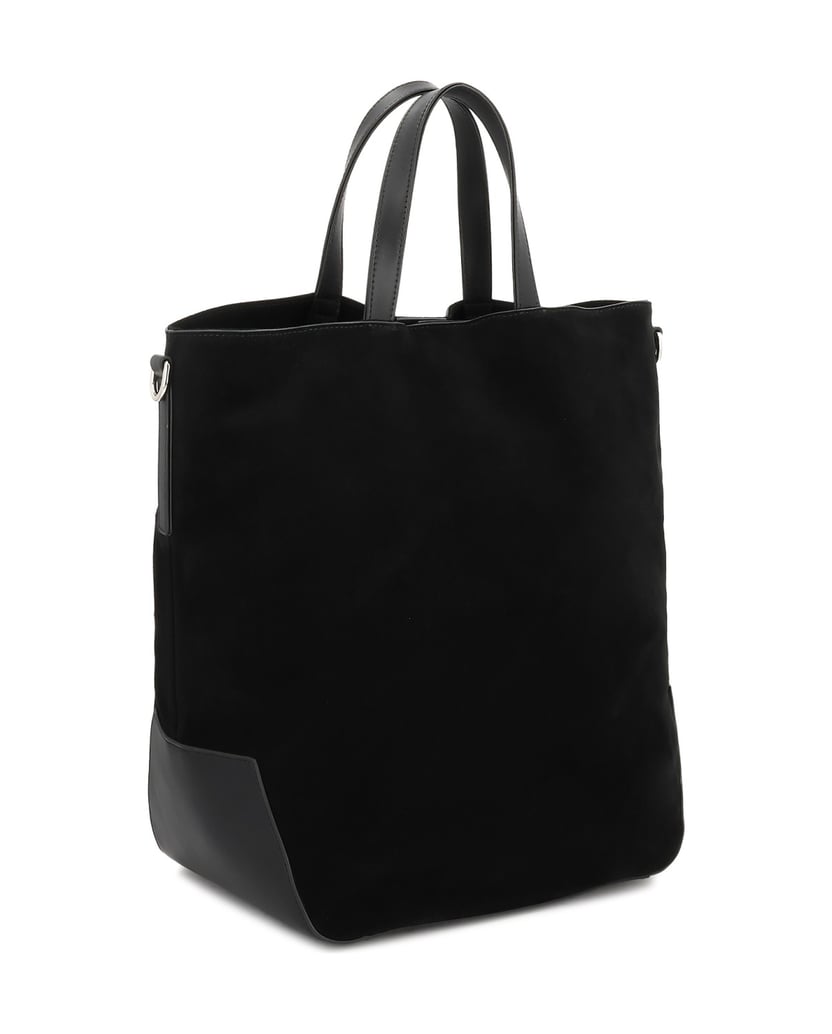 Kazar-Capacious-black-suede-handbag-černá