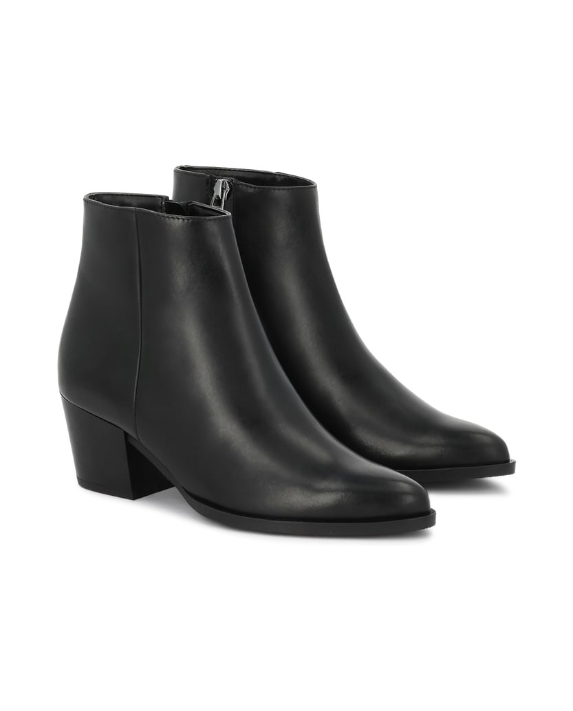Kazar-Classic-leather-boots-with-zipper-čierna