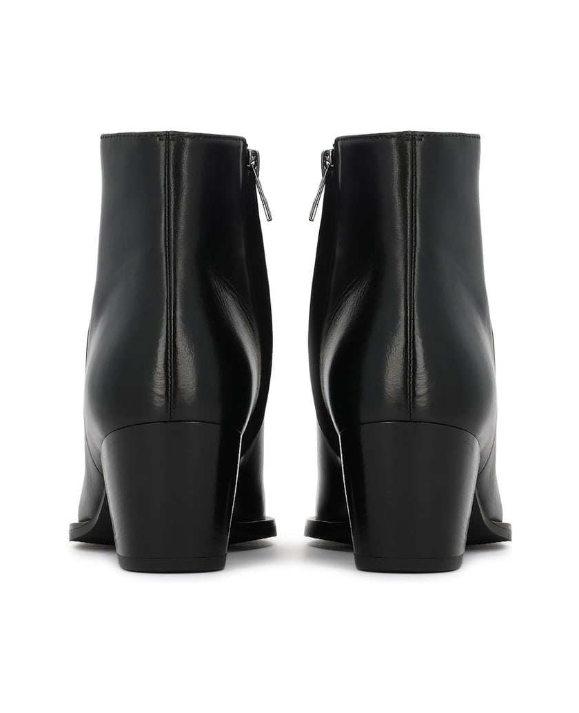 Kazar-Classic-leather-boots-with-zipper-čierna