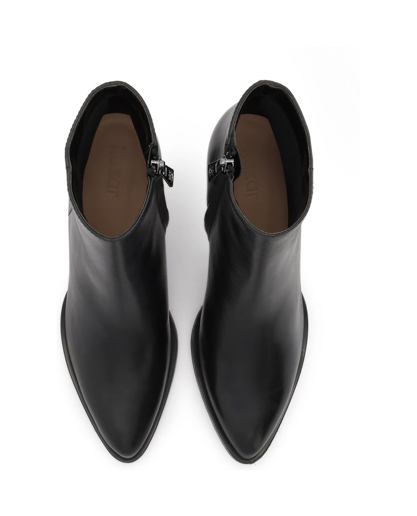 Kazar-Classic-leather-boots-with-zipper-čierna
