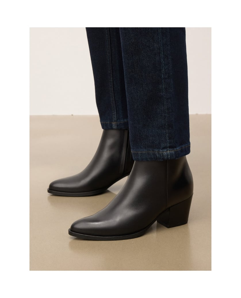 Kazar-Classic-leather-boots-with-zipper-čierna