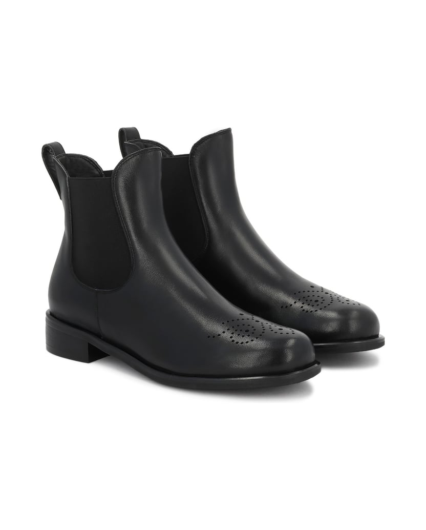 Kazar-Black-leather-Chelsea-boots-černá