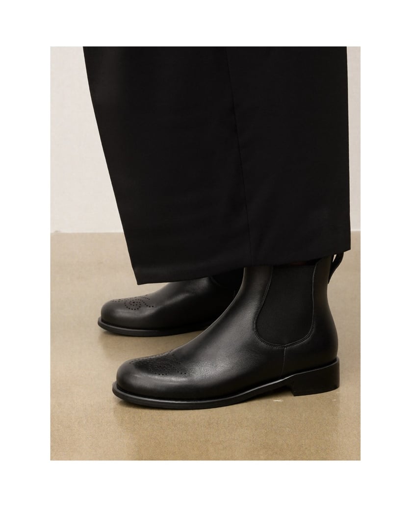 Kazar-Black-leather-Chelsea-boots-černá