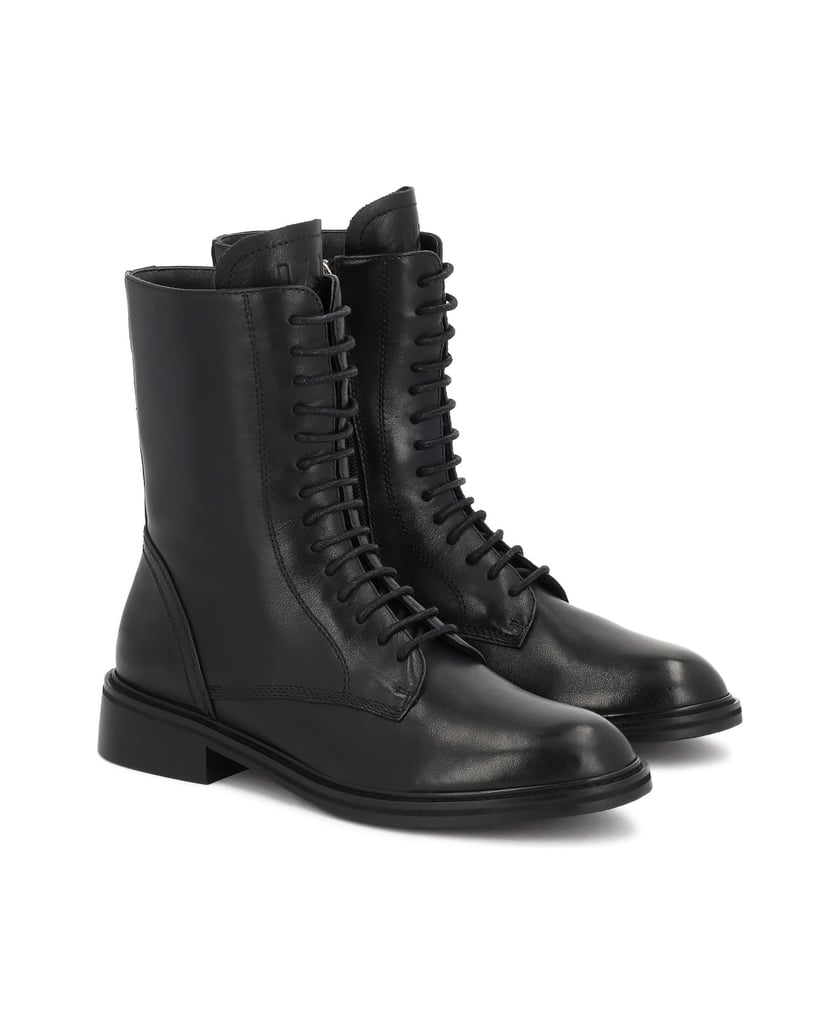 Kazar-Casual-leather-boots-for-women-černá