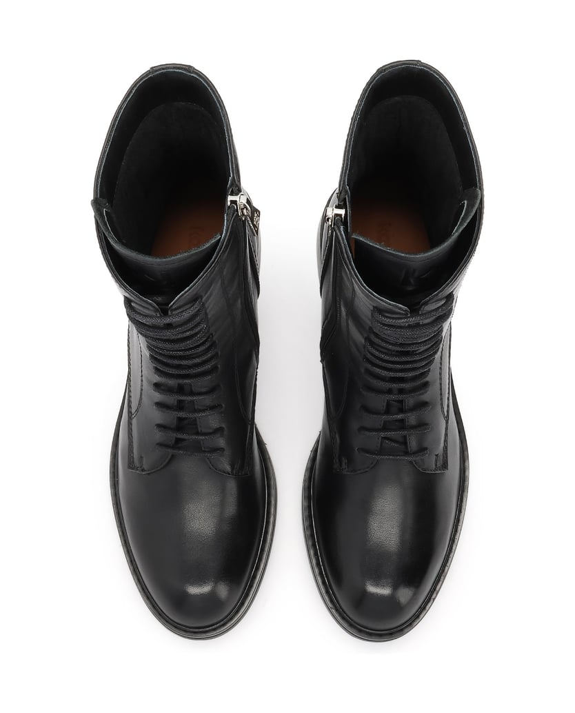 Kazar-Casual-leather-boots-for-women-černá