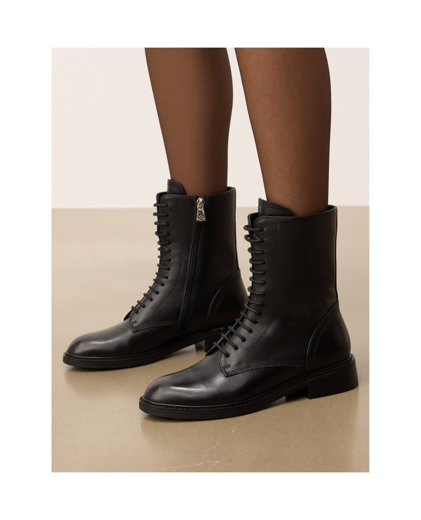 Kazar-Casual-leather-boots-for-women-černá