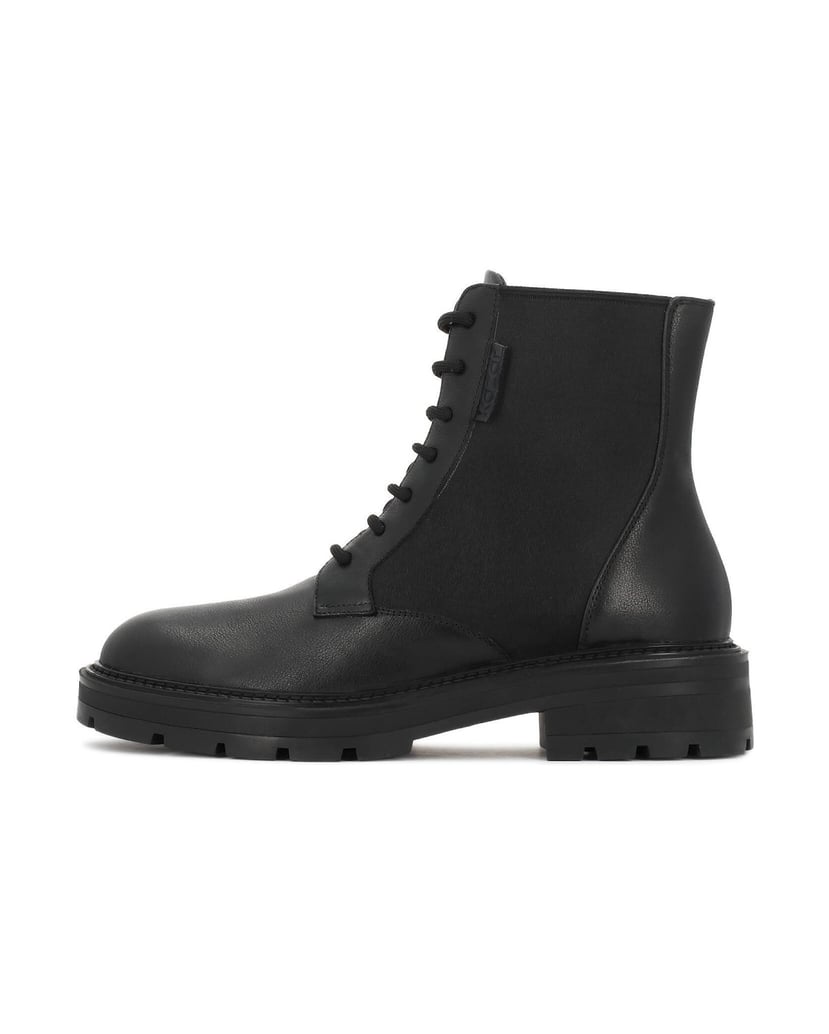 Kazar-Lace-up-boots-with-elastic-insert-černá