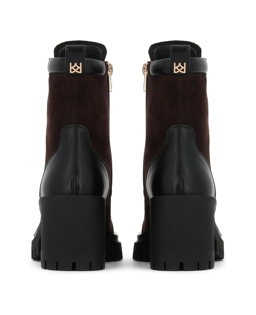 Kazar-Brown-boots-with-black-inserts-hnědá