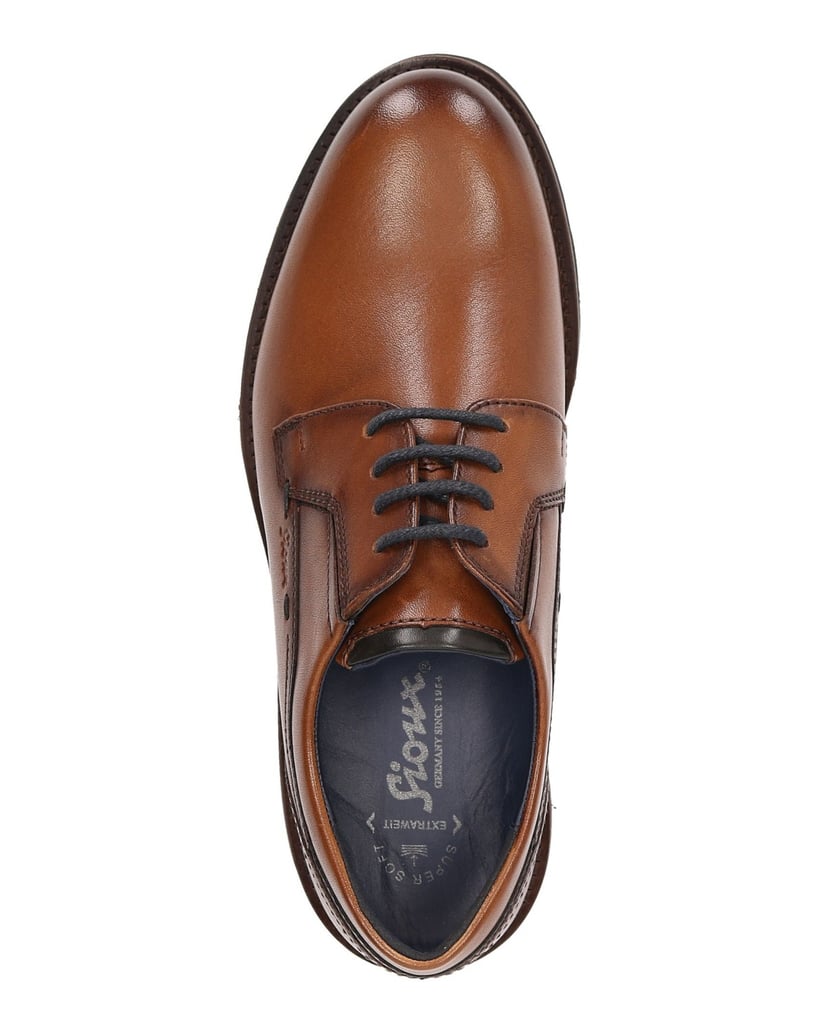 Sioux-Schnürschuh-Dilip-716-H-cognac